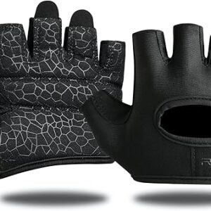 Minimal Weight Lifting Gloves,Short Micro Workout Gloves Grip Pads with Full Palm Protection & Extra Grip for Men Women Weightlifting,Gym,Exercise Training