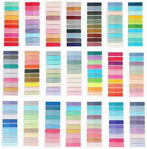 4200 Pcs Book Tabs for Annotating, Sticky Tabs Transparent Sticky Notes, Colorful Morandi Page Markers for Notebooks, Multi-Colored Writable and Repositionable Book Flags Strip