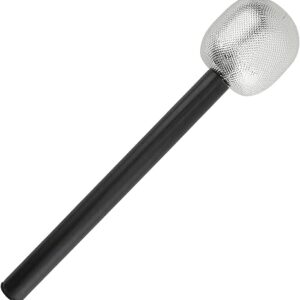 Skeleteen Stage Mic Costume Prop - Rock Star Toy Microphone Party Favor Decorative Props Costume Accessory - 1 Piece