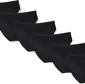 Amazon Essentials Women's Cotton Bikini Brief Underwear (Available in Plus Size), Multipacks