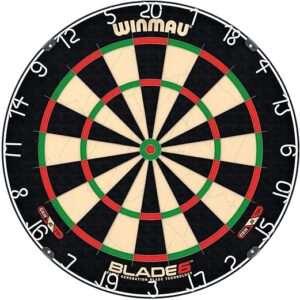 WINMAU Darts Blade 6 Professional Bristle Dartboard with Official Tournament Specifications | Endorsed by The PDC