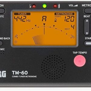 Korg TM60BK Tuner Metronome, Black