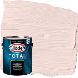 Glidden Total Interior Wall Paint & Primer All-in-One, Ballet Slipper/Pink-Orange, Eggshell, 1 Gallon