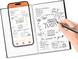 Digital Notebook with Smart Pen, Real-time Sync for Digitizing, Bluetooth Wireless Paper for Note-taking, Smart Writing Set Store Handwritten Notes Digitally, with Connected Notebook Notes App