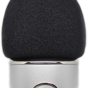 Foam Windscreen for Blue Yeti Microphone - Pop Filter Cover made from Quality Sponge Material that Filters Unwanted Recording and Background Noises - Black Color