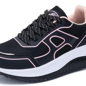 AOV Womens Walking Shoes with Arch Support Plantar Fasciitis Sneakers Gym Tennis for Foot and Heel Pain Relief