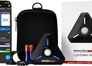 Datacolor LightColor Meter - Bluetooth-Enabled Light & Color Temperature Meter for Photo, Video, and Cinema - Continuous Real-Time Data Streaming - Portable, Compact, Drop-Resistant