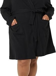 Amazon Essentials Women's Lightweight Waffle Mid-Length Robe (Available in Plus Size)