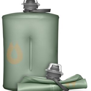 HydraPak Stow - Collapsible Backpacking Water Bottle (350ml, 500ml, 1L) - BPA Free, Ultra Light, Spill-Proof Twist Cap