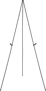 Amazon Basics Easel Display Stand, Instant Floor Poster, Lightweight, Collapsible and Portable with Tripod Base, Black Steel (supports 5 pounds)