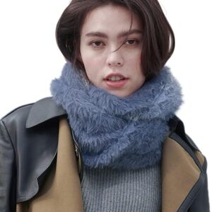 ONE Scarf: Faux Fur Infinity Scarfs or Shawl Wraps for Women Winter Warm, Soft & Fluffy Scarf in Gift Box