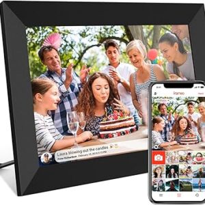32GB FRAMEO 10.1 Inch Smart WiFi Digital Photo Frame 1280x800 IPS LCD Touch Screen, Auto-Rotate Portrait and Landscape, Built in 32GB Memory, Share Moments Instantly via Frameo App from Anywhere