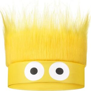 Hairy Headband Crazy Hair Day Fun Wig Hat Costume Accessory for Women Men Spirit Week Halloween Cosplay Sport