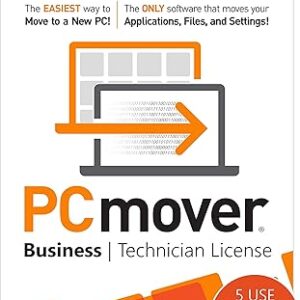 PCmover Business Technician License | max. 5 uses/month | Initial fee to enroll in pay-per-use license tiers | Additional per-use costs, invoiced monthly | $34.95/license [PC Online code]