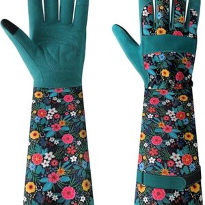 Gardening Gloves for Women, Breathable leather Garden Gloves with Grip, Thorn-Proof Puncture-Resistant Work Gloves