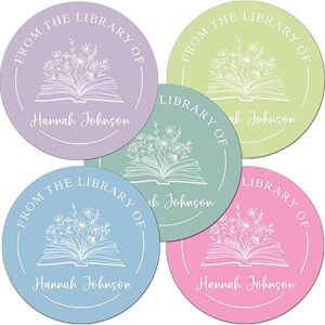 Personalized from The Library of Stickers - Custom Book Labels for Library (50-1000 Stickers)