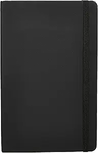 Amazon Basics Classic Grid Notebook, Graph Ruled, 240 Pages, Black, Hardcover, 5 x 8.25-Inch