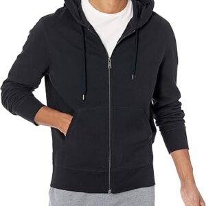 Amazon Essentials Men's Lightweight French Terry Full-Zip Hoodie with Comfortable Fit