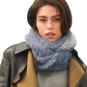 ONE Scarf: Faux Fur Infinity Scarfs or Shawl Wraps for Women Winter Warm, Soft & Fluffy Scarf in Gift Box