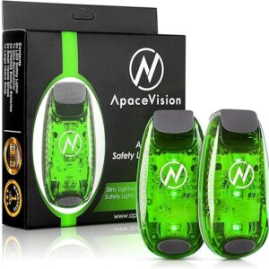 LED Safety Light (2 Pack) - Clip On Strobe/Running Lights for Runners, Dog, Bike, Walking, Boat, Kayak, Stroller and More - High Visibility Accessories for Your Reflective Gear, Bicycle