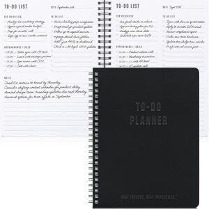 ZICOTO Aesthetic To Do List Notebook For Work or Home - Simple Daily Planner to Easily Organize Your Tasks And Boost Productivity - Stylish Undated Organizer Supplies For Women and Men