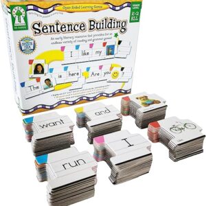 Key Education Sentence Building Game, Phonics Puzzles for Kids Ages 6-8, Learn to Read Parts of Speech, Sight Words, and More, Speech Therapy Materials for Kindergarten, 1st Grade, and Up