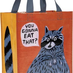 Blue Q You Gonna Eat That? Handy Tote from Reusable lunch bag, little tote, gift bag, easy-to-wipe-clean, 95% recycled material, 10" h x 8.5" w x 4.5" d