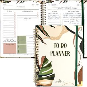 Beautiful To Do List Notebook - Aesthetic Daily Planner to Easily Organize Your Tasks And Boost Productivity - Stylish Undated Planner And School or Office Supplies For Women