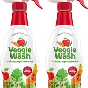 Veggie Wash Fruit & Vegetable Wash, Produce Wash and Cleaner, 16-Fluid Ounce, Pack of 2, Packaging May Vary