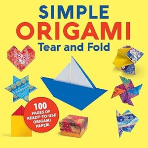 Simple Origami Tear and Fold (Happy Fox Books) Easy Origami Projects for Beginners of All Ages - 100 Pages of Origami Paper, Step-by-Step Instructions and Photos, and Exclusive Video Tutorials