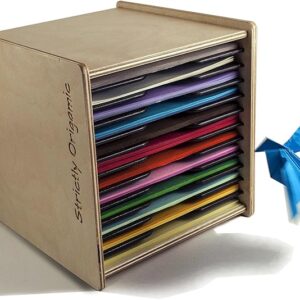 Origami Paper Case Box Organizer - for 6 inch Square Sheets - by Strictly Origamic