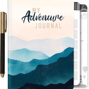 3-in-1 Travel Journal for Women - My Adventure Book, Travelers Notebook, Scrapbook & Bucket List Gifts for People Who Travel A Lot With Prompts - Cruise & Camping Essentials Planner Accessories Diary