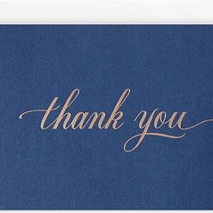 Hallmark Pack of Thank You Cards, Elegant Silver Foil (40 Thank You Notes with Envelopes)