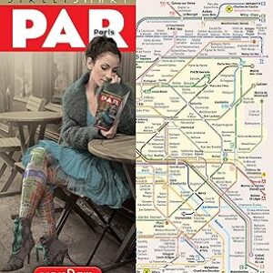 StreetSmart® Paris Map by VanDam - City Street Map of Paris, France - Laminated folding pocket size city travel and Metro map with all attractions, sights and hotels (2025 English and French Edition)