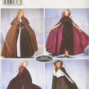 Simplicity Women's Cape Cosplay and Costume Sewing Patterns, Sizes XS-L