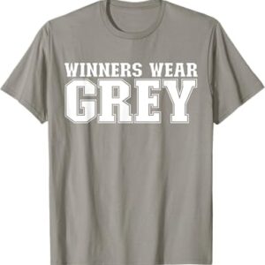 Funny Winners Wear Grey Spirit Wear Team Game Color War T-Shirt