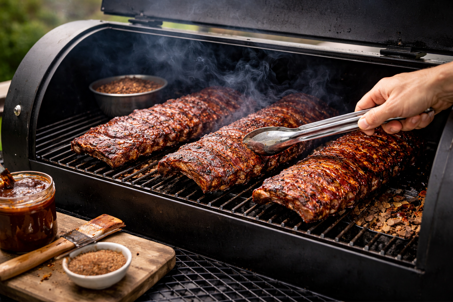 Using a Smoker to Cook Ribs - A1OP